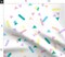 Sprinkles Pink White 80S Colorful Party Blue Geometric Kids Custom Printed Fabric by Spoonflower Various Fabrics by the Yard or Fat Quarter